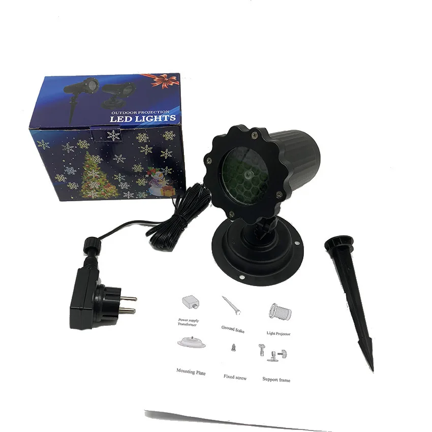 Waterproof Moving Snowflake Laser Projector light Christmas New Year LED Stage Light Outdoor Snow Party Garden Landscape Lamp
Waterproof Moving Snowflake Laser Projector light Christmas New Year LED Stage Light Outdoor Snow Party Garden Landscape Lamp