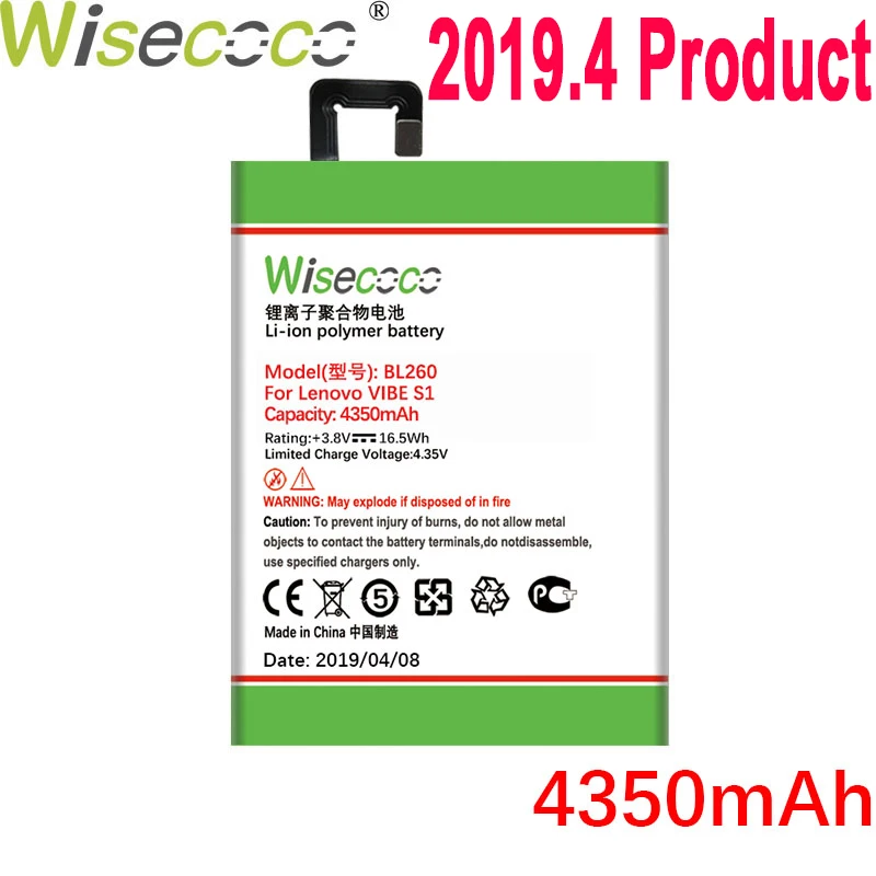 WISECOCO 4500mAh BL260 Battery For Lenovo VIBE S1 Lite S1La40 Mobile Phone In Stock Latest Production Battery+Tracking Number
WISECOCO 4500mAh BL260 Battery For Lenovo VIBE S1 Lite S1La40 Mobile Phone In Stock Latest Production Battery+Tracking Number