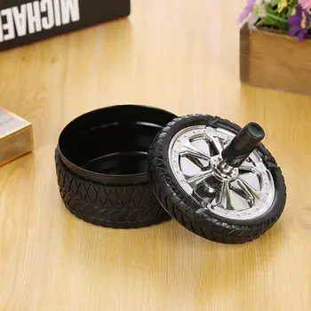 1Pc Black Car Tire Ashtray Press Rotation Clean Press Tire Type Windproof Rotation Tire Ashtray Press Rotary Metal Seal Ashtray
1Pc Black Car Tire Ashtray Press Rotation Clean Press Tire Type Windproof Rotation Tire Ashtray Press Rotary Metal Seal Ashtray