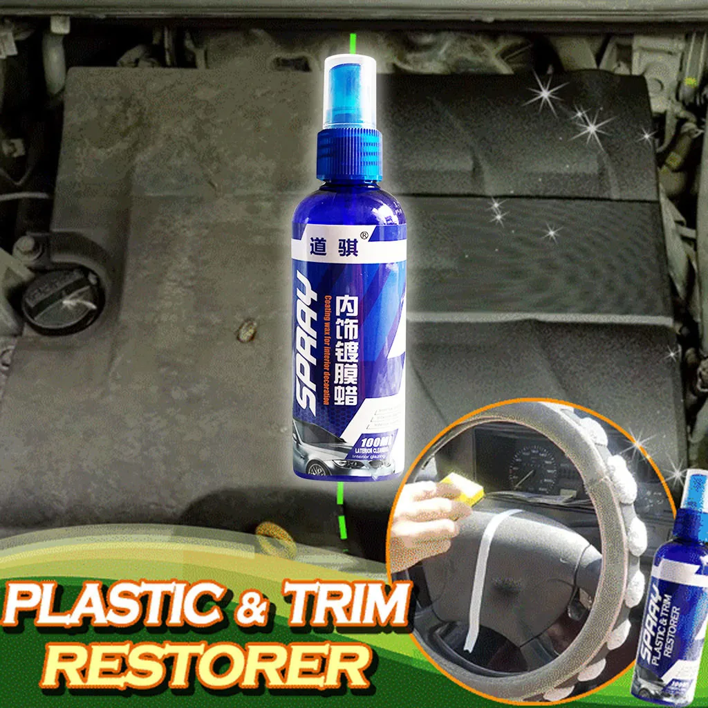 100mL Car Wax Auto Plastic Interior Restorer Dashboard Leather Sofa Seat Trim Dust Cleaning Spray Non-toxic Cockpit Care #Y5
100mL Car Wax Auto Plastic Interior Restorer Dashboard Leather Sofa Seat Trim Dust Cleaning Spray Non-toxic Cockpit Care #Y5