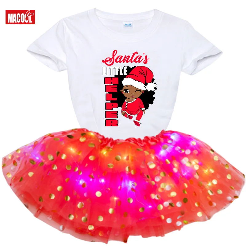 Kids Dresses Girls Set Party Casual Dress Black African Curly Girl Short Sleeve Printed Cartoon T-shirt+Skirt Christmas Dress
Kids Dresses Girls Set Party Casual Dress Black African Curly Girl Short Sleeve Printed Cartoon T-shirt+Skirt Christmas Dress