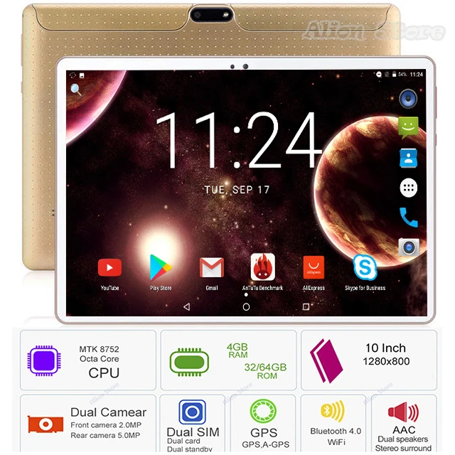 Sale Octa Core 4GB RAM 64GB ROM 10 inch Tablet PC 3G 4G LTE Android 8.0 Bluetooth 5.0MP Wifi IPS 1280*800 Phone Tablet 10.1
Sale Octa Core 4GB RAM 64GB ROM 10 inch Tablet PC 3G 4G LTE Android 8.0 Bluetooth 5.0MP Wifi IPS 1280*800 Phone Tablet 10.1