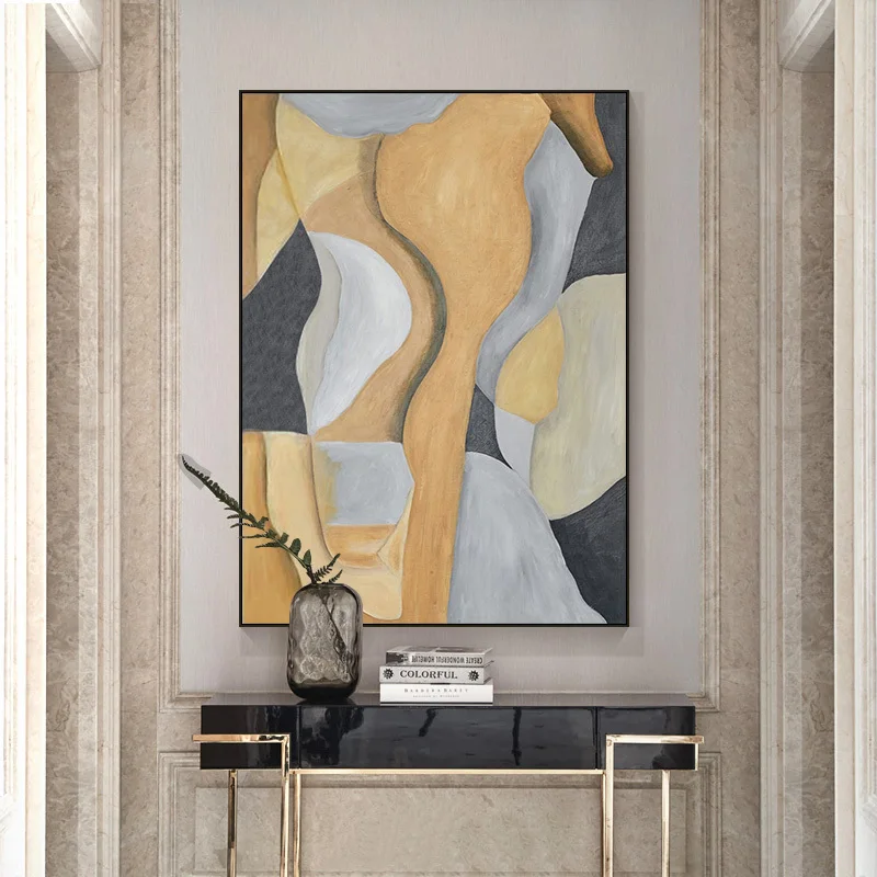 Origional Modern Minimalist Painting Hand-Painted Abstract Pattern Oil Painting Living Room Entrance Hanging Painting American-S
Origional Modern Minimalist Painting Hand-Painted Abstract Pattern Oil Painting Living Room Entrance Hanging Painting American-S