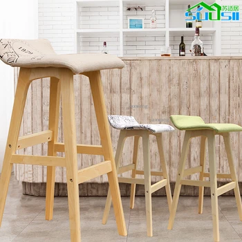 Solid Wood Simple Bar Stools Nordic Creative Bar Stools Cafe Dining Stool Furniture Modern Dining Room Bar Chairs
Solid Wood Simple Bar Stools Nordic Creative Bar Stools Cafe Dining Stool Furniture Modern Dining Room Bar Chairs