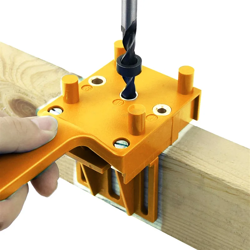 Handheld Woodworking Doweling Jig Drill Guide Wood Dowel Drilling Hole Saw A910 
