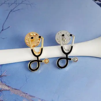 Creative Stethoscope Shape Brooch Pin Unisex Jewelry Gift Nurse Doctor for clothes lapel pins novelty echometer metal brooch
Creative Stethoscope Shape Brooch Pin Unisex Jewelry Gift Nurse Doctor for clothes lapel pins novelty echometer metal brooch
