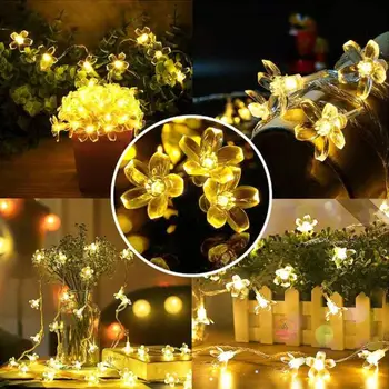 20/50LED Solar Cherry Blossom String Light Outdoor Holiday Fairy Decorative Lamp Low Consumption and High Brightness
20/50LED Solar Cherry Blossom String Light Outdoor Holiday Fairy Decorative Lamp Low Consumption and High Brightness