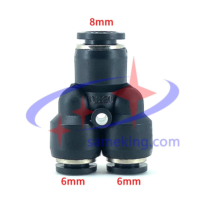 5pcs Y shape 6mm 8mm Pneumatic Quick air Push In Connector Quick Connection Fitting for air tube connection for 3 machines
5pcs Y shape 6mm 8mm Pneumatic Quick air Push In Connector Quick Connection Fitting for air tube connection for 3 machines