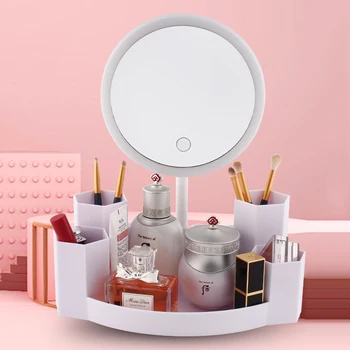 LED Makeup Mirror M137 Makeup Mirror with Storage Box Led Light Makeup Vanity Mirror Fill Light Portable Organizer Rack
LED Makeup Mirror M137 Makeup Mirror with Storage Box Led Light Makeup Vanity Mirror Fill Light Portable Organizer Rack