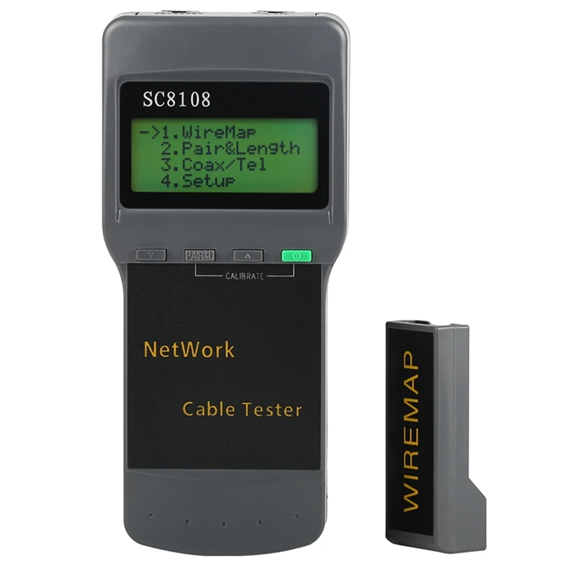 SC8108 Portable Lcd Network Tester Meter and LAN Phone Cable Tester and Meter with LCD Display RJ45
SC8108 Portable Lcd Network Tester Meter and LAN Phone Cable Tester and Meter with LCD Display RJ45