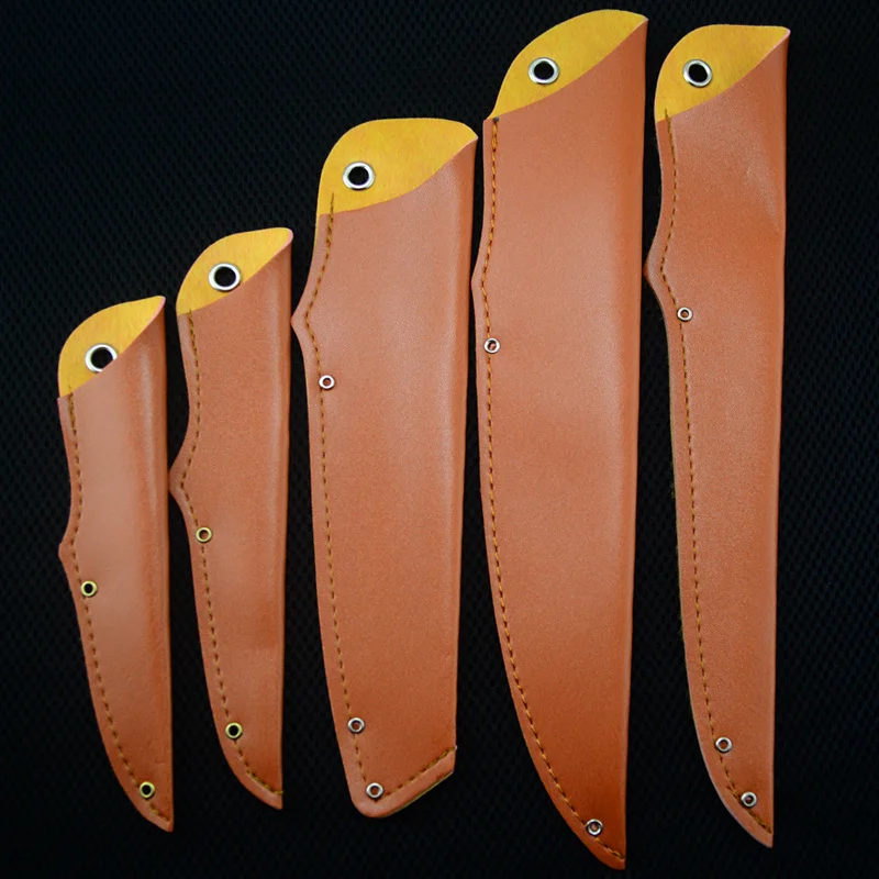 

5 Size PU Faux Leather Universal Straight Knife Sheath Scabbard Case Cover Portable Family Fruit Multi-purpose Chef knives Pants
