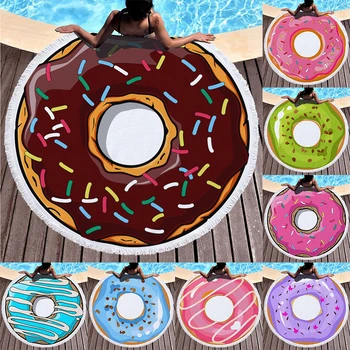 Summer Fashion Beach Towel For Girl Donuts Pattern Super Absorbent Microfiber Blanket Swimming Use with Tassel
Summer Fashion Beach Towel For Girl Donuts Pattern Super Absorbent Microfiber Blanket Swimming Use with Tassel