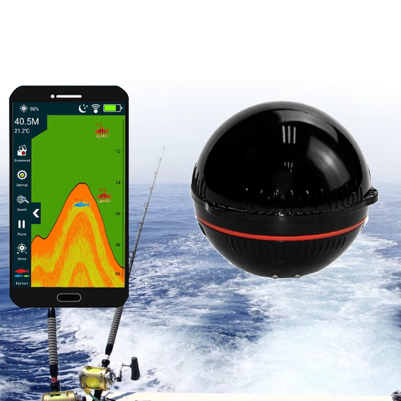 New Wireless Sonar Sensor Fish Finder Portable Smart Transducer Detector Fish Finder Bluetooth Echo Sounder Fish Finders Fishing
New Wireless Sonar Sensor Fish Finder Portable Smart Transducer Detector Fish Finder Bluetooth Echo Sounder Fish Finders Fishing