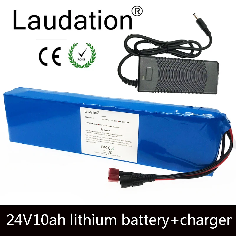 laudation 24V 10ah battery 24V 10ah electric bicycle lithium battery 18650 7S 4P for 250W 350W motor with 15A Balanced BMS 
laudation 24V 10ah battery 24V 10ah electric bicycle lithium battery 18650 7S 4P for 250W 350W motor with 15A Balanced BMS
