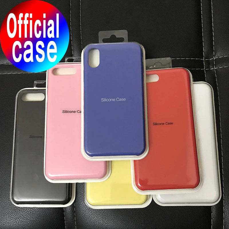 

Original Official Silicone Case For iPhone 7 8 Plus Back Cover For Apple iPhone 11 Pro X XR XS MAX 6 6S PLUS Case Cover