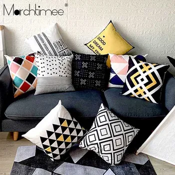 Geometric Cushion Cover Black and White Throw Pillow Case Striped Dotted Grid Triangular Geometric Art Yellow Cushion Cover
Geometric Cushion Cover Black and White Throw Pillow Case Striped Dotted Grid Triangular Geometric Art Yellow Cushion Cover