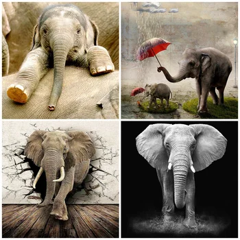 HUACAN 5D DIY Diamond Painting Animal Full Drill Embroidery Elephant Home Decoration Mosaic Diamond Art
HUACAN 5D DIY Diamond Painting Animal Full Drill Embroidery Elephant Home Decoration Mosaic Diamond Art