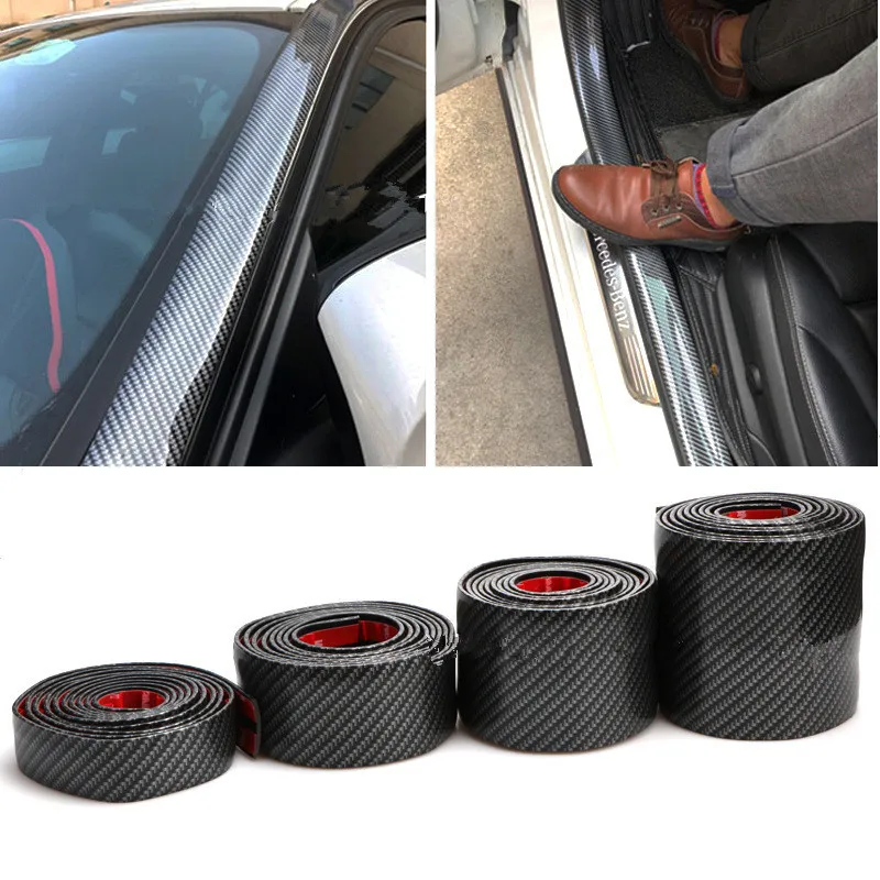 Universal 2.5m Car Stickers Carbon Fiber Rubber Styling Mouldings Door Sill Protector Bumper Strip For Car Auto Accessories
Universal 2.5m Car Stickers Carbon Fiber Rubber Styling Mouldings Door Sill Protector Bumper Strip For Car Auto Accessories