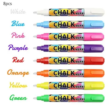8 Colors 6mm Double-head Erasable Liquid Chalk Highlighter Painting Stationery Fluorescent Gift Pen Art Marker For School F0Z6
8 Colors 6mm Double-head Erasable Liquid Chalk Highlighter Painting Stationery Fluorescent Gift Pen Art Marker For School F0Z6