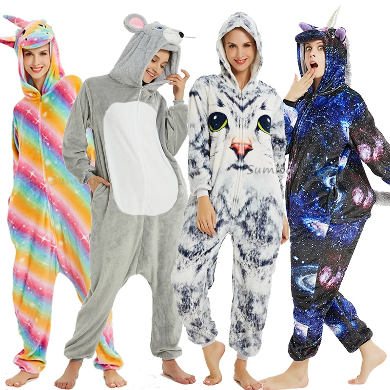 

Kigurumi Unicorn Pajama Adult Animal Licorne Onesie Boys Girls Women Men Couple 2020 Winter Pajama Suit Sleepwear Flannel Pijama