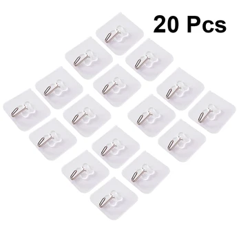 20Pcs Suction Cup Strong Adhesive Hooks Durable Traceless Punch free Wall-mounted Hangers for Kitchen Bathroom
20Pcs Suction Cup Strong Adhesive Hooks Durable Traceless Punch free Wall-mounted Hangers for Kitchen Bathroom