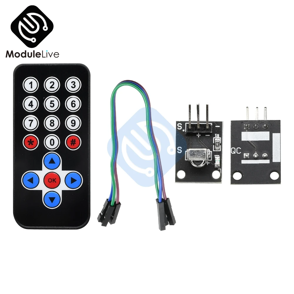 

HX1838 IR Infrared Remote Control Module Wireless Wifi Receiver Module DIY Kit For Arduino FOR Raspberry Pi