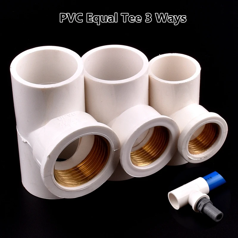 1/2~3/4~1 Inch Copper Female Thread PVC Equal Tee 3 Ways Connector Fittings Irrigation System Water Supply Aquarium joints
1/2~3/4~1 Inch Copper Female Thread PVC Equal Tee 3 Ways Connector Fittings Irrigation System Water Supply Aquarium joints