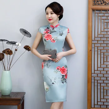 Traditional Chinese Dress For Women Mini Cheongsam Qipao Silk Clothing Retro Qi Pao Oriental Style Multiple Colour 5XL
Traditional Chinese Dress For Women Mini Cheongsam Qipao Silk Clothing Retro Qi Pao Oriental Style Multiple Colour 5XL