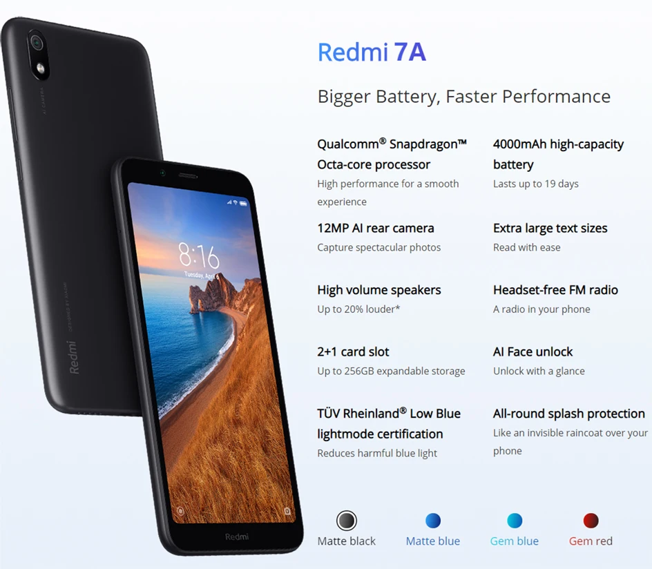 Новый Xiaomi Redmi 7a