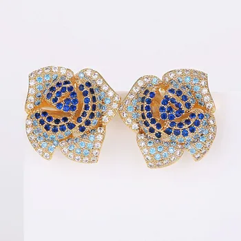 Luxury Multicolor Big Rose Flower Stud Earring Fashion Women Jewelry for Party Wedding Earrings VERY GIRL New Brand
Luxury Multicolor Big Rose Flower Stud Earring Fashion Women Jewelry for Party Wedding Earrings VERY GIRL New Brand