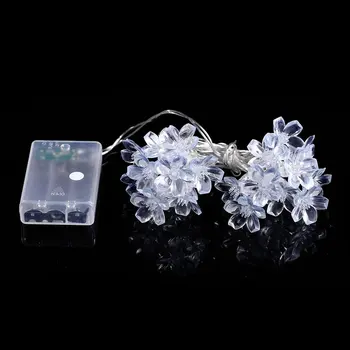 

Plum Flower LED Christmas Lights AA Battery Operated 1.2M 2.2M Holiday Wedding Decoration String Fairy Lights Garland