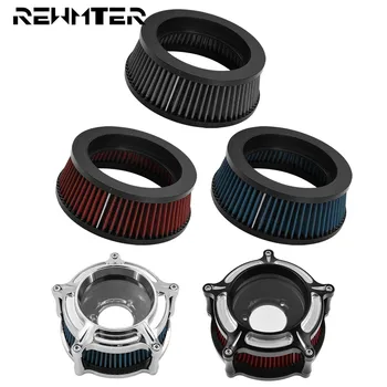 Motorcycle Air Filter Cleaner System Inner Element Replacement Grey/Red/Blue For Harley Touring Dyna Softail Sportster 883 1200
Motorcycle Air Filter Cleaner System Inner Element Replacement Grey/Red/Blue For Harley Touring Dyna Softail Sportster 883 1200