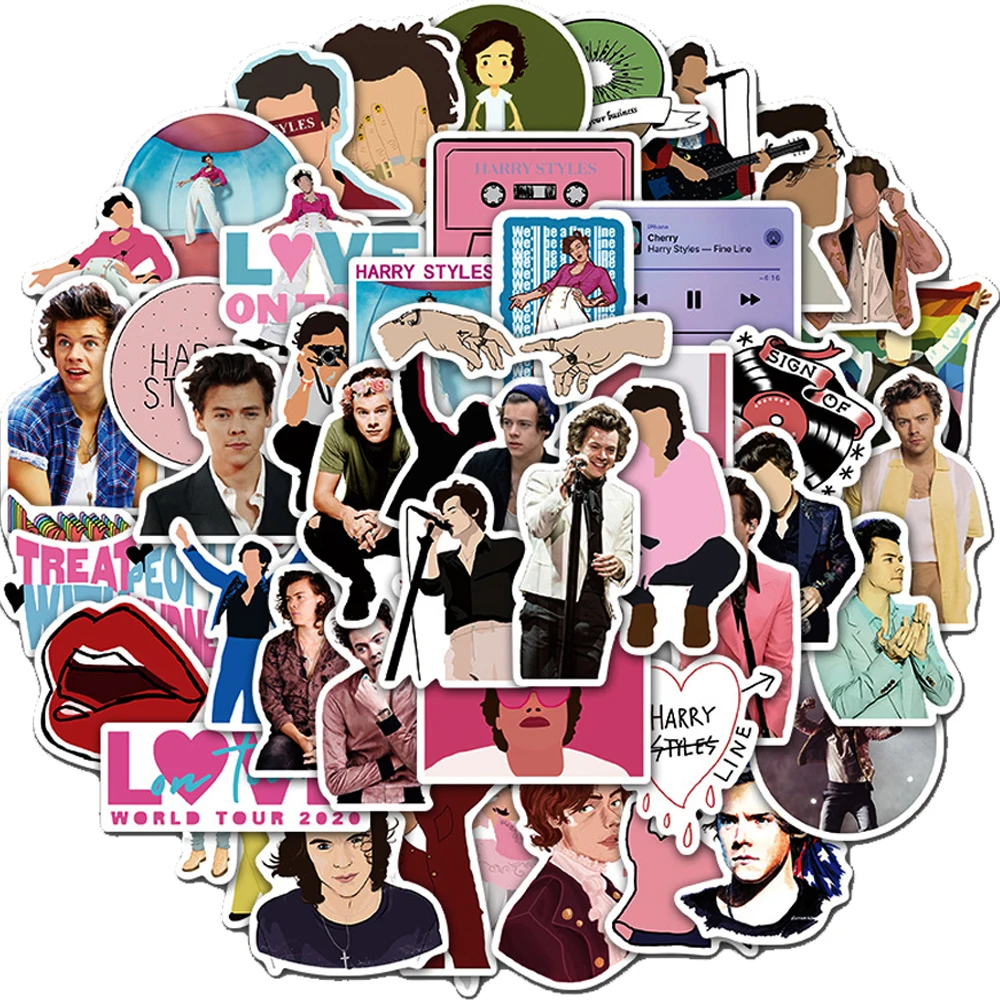 50PCS British Singer Harry Edward Styles Graffiti Stickers Skateboard Fridge Guitar Laptop Waterproof Cool Sticker Decals Toys
50PCS British Singer Harry Edward Styles Graffiti Stickers Skateboard Fridge Guitar Laptop Waterproof Cool Sticker Decals Toys