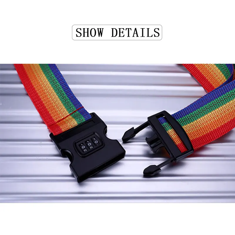 Luggage Strap Cross Strap Packing Adjustable 200CM Travel Suitcase Polyester 3 Digits Password Lock Luggage Strap Belts
Luggage Strap Cross Strap Packing Adjustable 200CM Travel Suitcase Polyester 3 Digits Password Lock Luggage Strap Belts