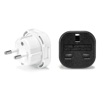 1pc EU Plug Adapter UK 3 Pin To Euro European 2 Pin Plug UK British To EU Power Plug Converter Travel Adapter AC Change Outlet
1pc EU Plug Adapter UK 3 Pin To Euro European 2 Pin Plug UK British To EU Power Plug Converter Travel Adapter AC Change Outlet