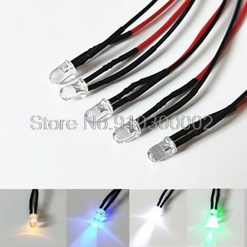 10PCS 3mm Flash Blink LED Diod 12V 20cm Pre-wired White Red Green Blue Yellow Lamp Light Emitting Diodes Pre-soldered new F3
10PCS 3mm Flash Blink LED Diod 12V 20cm Pre-wired White Red Green Blue Yellow Lamp Light Emitting Diodes Pre-soldered new F3