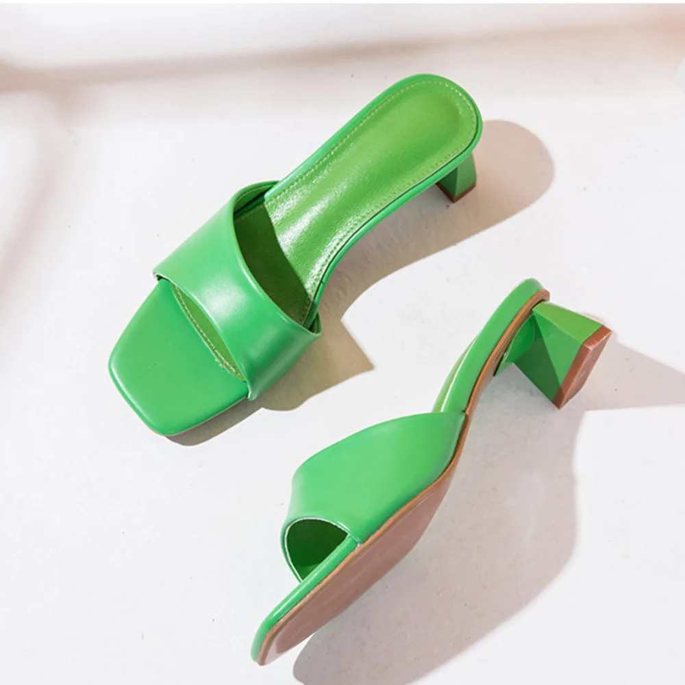 Slides Summer Women Slippers Open Toe Low High heels Shoes Sandal Female Leisure Beach Green White Flip Flops size 41 42
Slides Summer Women Slippers Open Toe Low High heels Shoes Sandal Female Leisure Beach Green White Flip Flops size 41 42