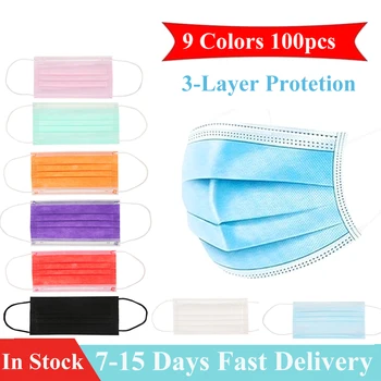 50/100 pcs Disposable Face Mask Filter Mouth Mask 3-layer Anti Dust Breathable Mask 9 colors Adult Mask mascarilla In Stock
50/100 pcs Disposable Face Mask Filter Mouth Mask 3-layer Anti Dust Breathable Mask 9 colors Adult Mask mascarilla In Stock