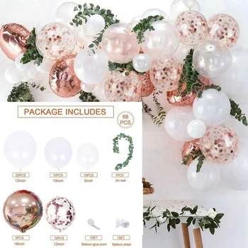 Rose Gold Arch Balloon Garland Kit White Latex Baby Shower Wedding Party Decor 
Rose Gold Arch Balloon Garland Kit White Latex Baby Shower Wedding Party Decor