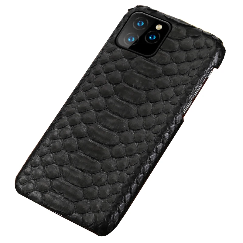 Чехол из натуральной кожи для Iphone 12 pro max Оригинальный чехол накладка питона iphone 11