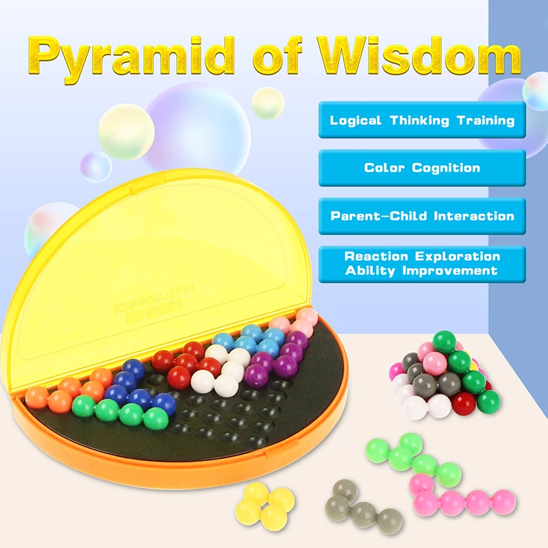Bead Puzzle Pyramid Plate Toy IQ Pearl Logical Mind Game 178 Challenges Brain Teaser Beads Educational Game Toys for Children 
Bead Puzzle Pyramid Plate Toy IQ Pearl Logical Mind Game 178 Challenges Brain Teaser Beads Educational Game Toys for Children