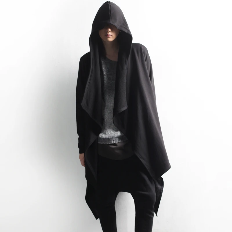 Осенне-зимняя новая модная Корейская версия мужской многослойной куртки с большим отворотом с капюшоном, мужской кардиган средней длины 
Осенне-зимняя новая модная Корейская версия мужской многослойной куртки с большим отворотом с капюшоном, мужской кардиган средней длины