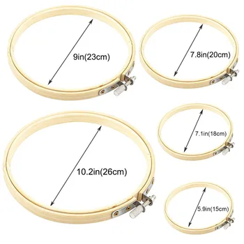 Economical 5 Pcs Embroidery Hoop Set Bamboo Circle Cross Stitch Hoop Ring DIY Crafts ds99
Economical 5 Pcs Embroidery Hoop Set Bamboo Circle Cross Stitch Hoop Ring DIY Crafts ds99