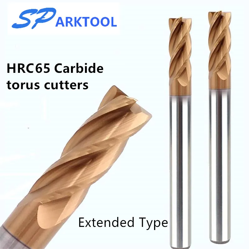 HRC65 Corner Rounding Carbide end mill Alloy Coating Tungsten Steel Cutting Tool 4Flutes Milling Cutter CNC machine Extended
HRC65 Corner Rounding Carbide end mill Alloy Coating Tungsten Steel Cutting Tool 4Flutes Milling Cutter CNC machine Extended