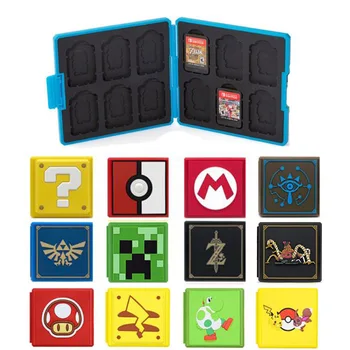 Cartoon Hard Shell Momery SD 12 Game Cards Storage Box Holder Container for Zelda Mario Nintend Switch NS Protective Case Cover
Cartoon Hard Shell Momery SD 12 Game Cards Storage Box Holder Container for Zelda Mario Nintend Switch NS Protective Case Cover