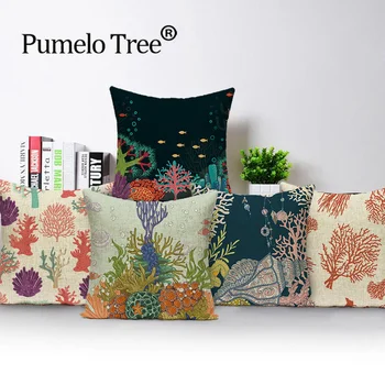 Colorful Marine Style Pillow Case Shell Ocean Decorative Cushion Cover Seaweed Conch Home Decor Sofa Pillows Covers Funda Cojin
Colorful Marine Style Pillow Case Shell Ocean Decorative Cushion Cover Seaweed Conch Home Decor Sofa Pillows Covers Funda Cojin