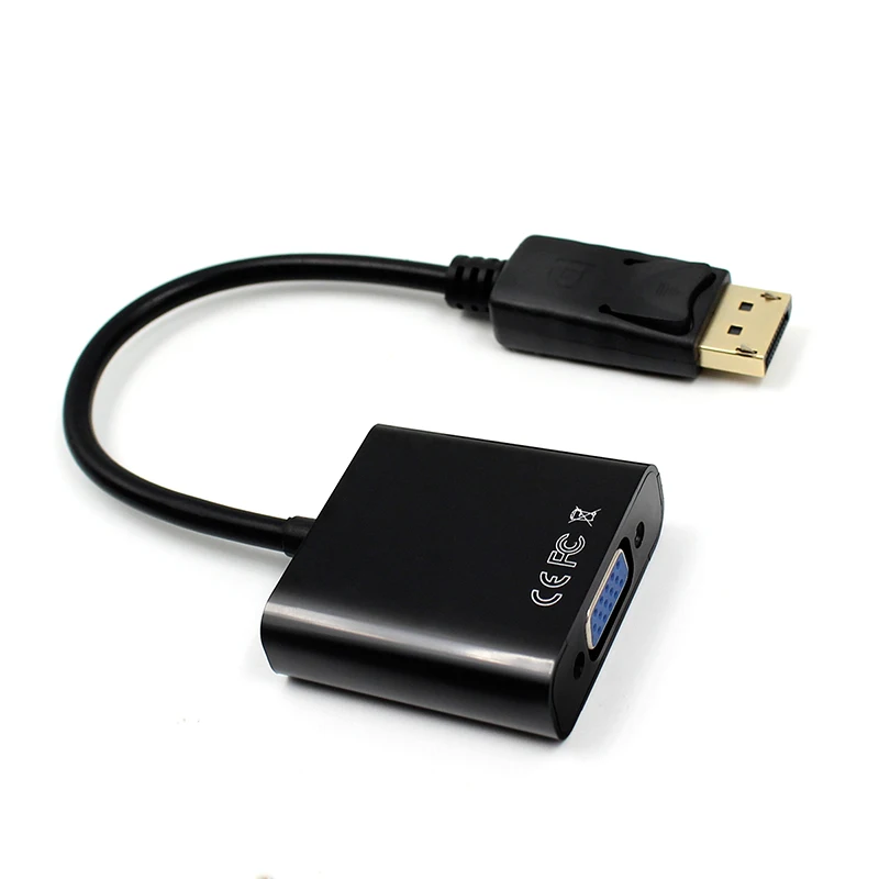 5pcs DisplayPort DP to VGA Adapter Converter Cable Male to Female for PC Computer Laptop HDTV Monitor Projector
