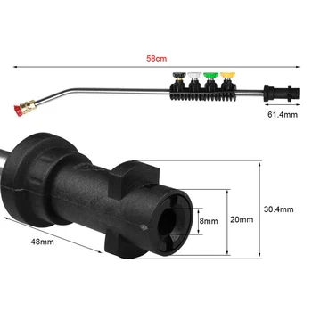 Pressure Washer Jet Lance Spray Wand + 5 Nozzle Tips For Karcher K1 K2 K3 K4 -K7 1 X Spray Wand 5 X Nozzle
Pressure Washer Jet Lance Spray Wand + 5 Nozzle Tips For Karcher K1 K2 K3 K4 -K7 1 X Spray Wand 5 X Nozzle