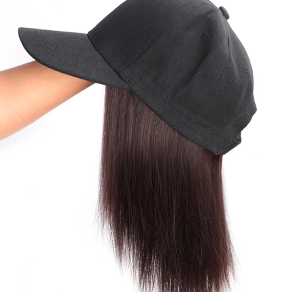 Оникс 8 дюймов короткая бейсбольная кепка волосы парик Синтетический боб