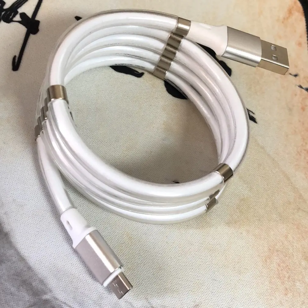 Magnetic Absorption Data USB Charger Cable 360 Degree Magnetic Charging Cable For Android Type C Easy Storage
Magnetic Absorption Data USB Charger Cable 360 Degree Magnetic Charging Cable For Android Type C Easy Storage